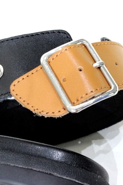 レザーサンダル 6010 / Black×Camel 【HONOUR OVATION】