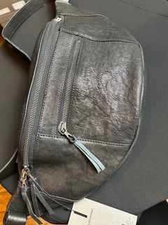 Pit Vegetable Full Tanned Shrinked Horsehide Body Bag / フルタンニン ピット鞣し シュリンク ホース ハイド ボディー バッグ / HIGH THROTTLE / ブラック