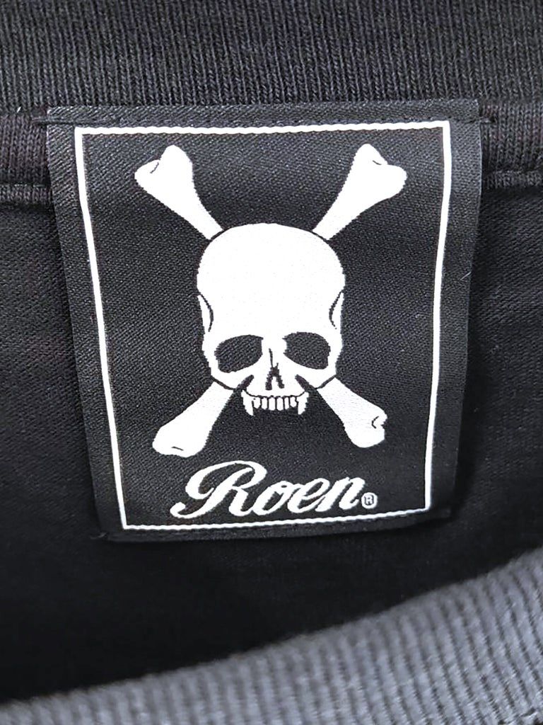 NEW WORLD ORDER T / 長袖Tシャツ / ブラック 【Roen】