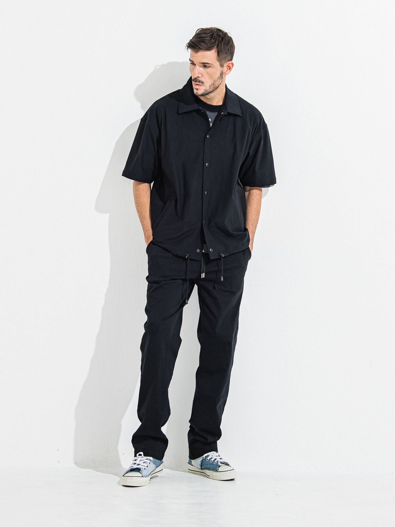 BANDANA OVER TEE / バンダナオーバーサイズTシャツ / ブラック