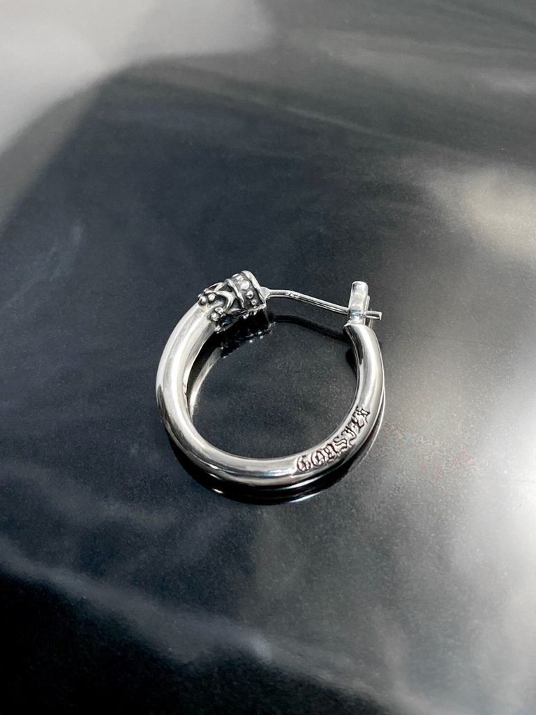 《受注生産》 CROWN HOOP [LARGE] ピアス / 注文から2～3週間後入荷予定