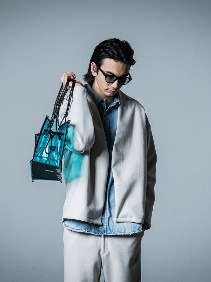 《予約品》 vermilion×RESOUND PVC TOTE BAG / ビニールトートバッグ / アクア