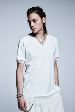 《予約品》 LayerdT-Shirts Jersey+Mesh / White&White 【kiryuyrik】 3月入荷予定