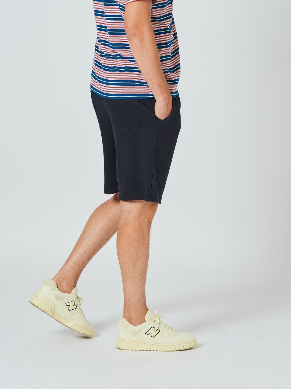 (予約品2023年10月19日18時締め) muta Circle Logo Sweatshorts / スウェットショートパンツ / ネイビー 【Acanthus×muta】