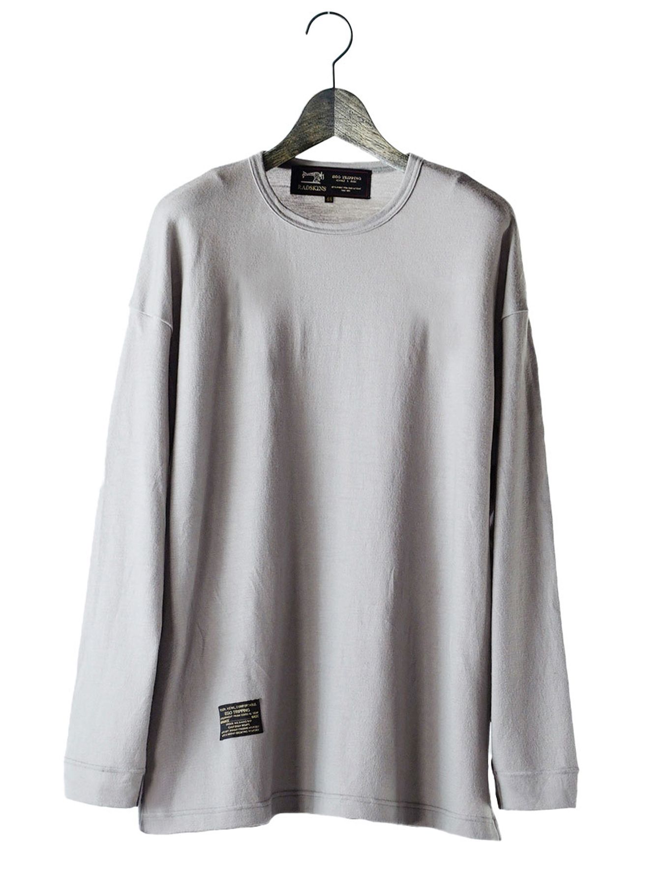 【予約品 7月5日(日) 締切】WASHABLE WOOL TEE / ウォッシャブルウールTシャツ / ライトグレー