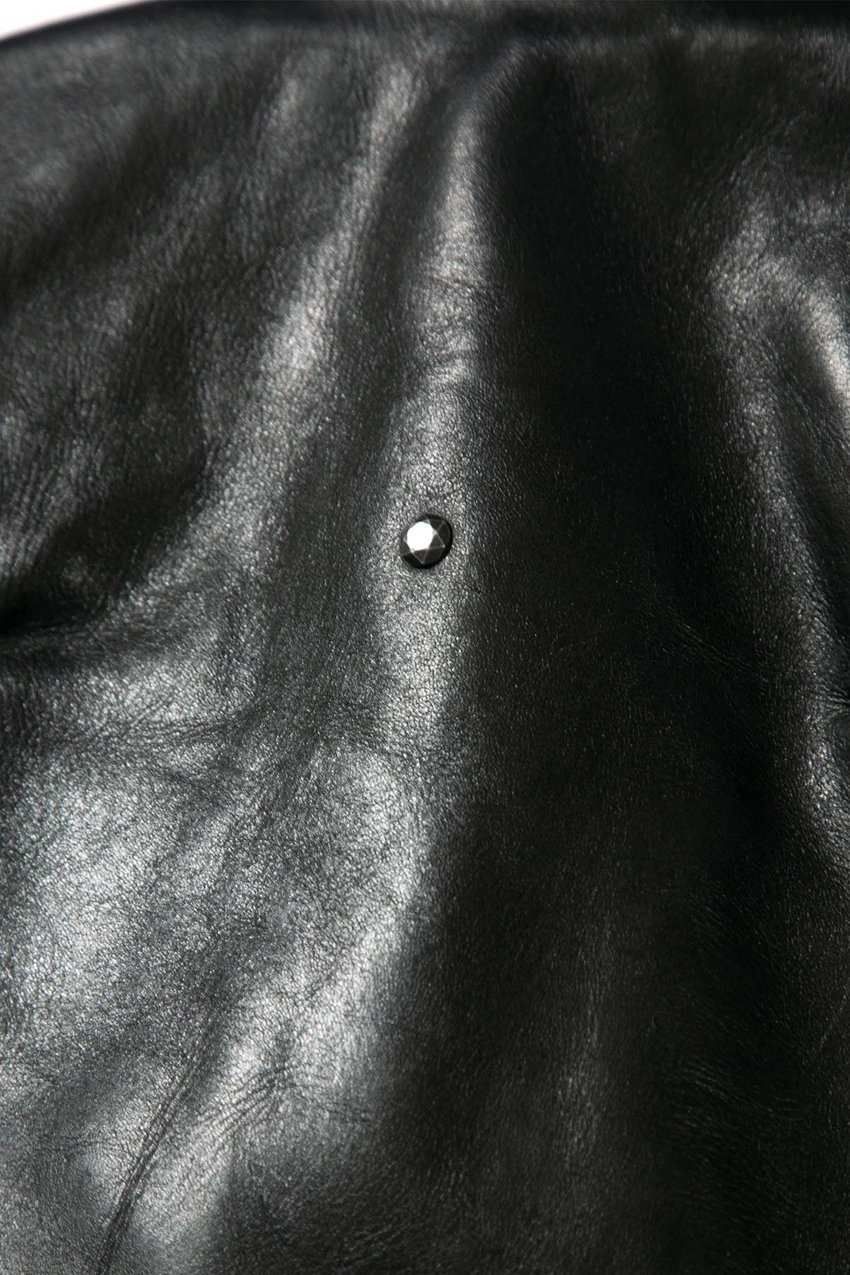 《11/14(日)〆予約品》 Wネーム VINCENTS DeeTA EDITION フルタンニンホースハイド ヴィンテージワックス シングルライダース BLACK 【STRUM】 2月中旬入荷予定