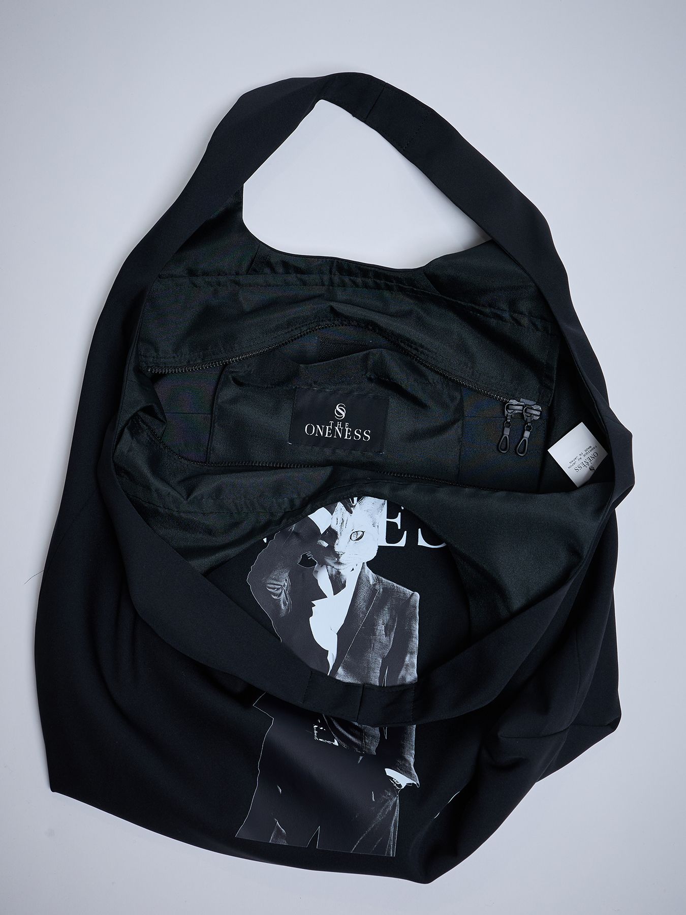 【予約品 4月26日(日) 締切】《犬猫保護活動チャリティー企画》Shoulder Tote Bag / ショルダー トートバッグ / ブラック