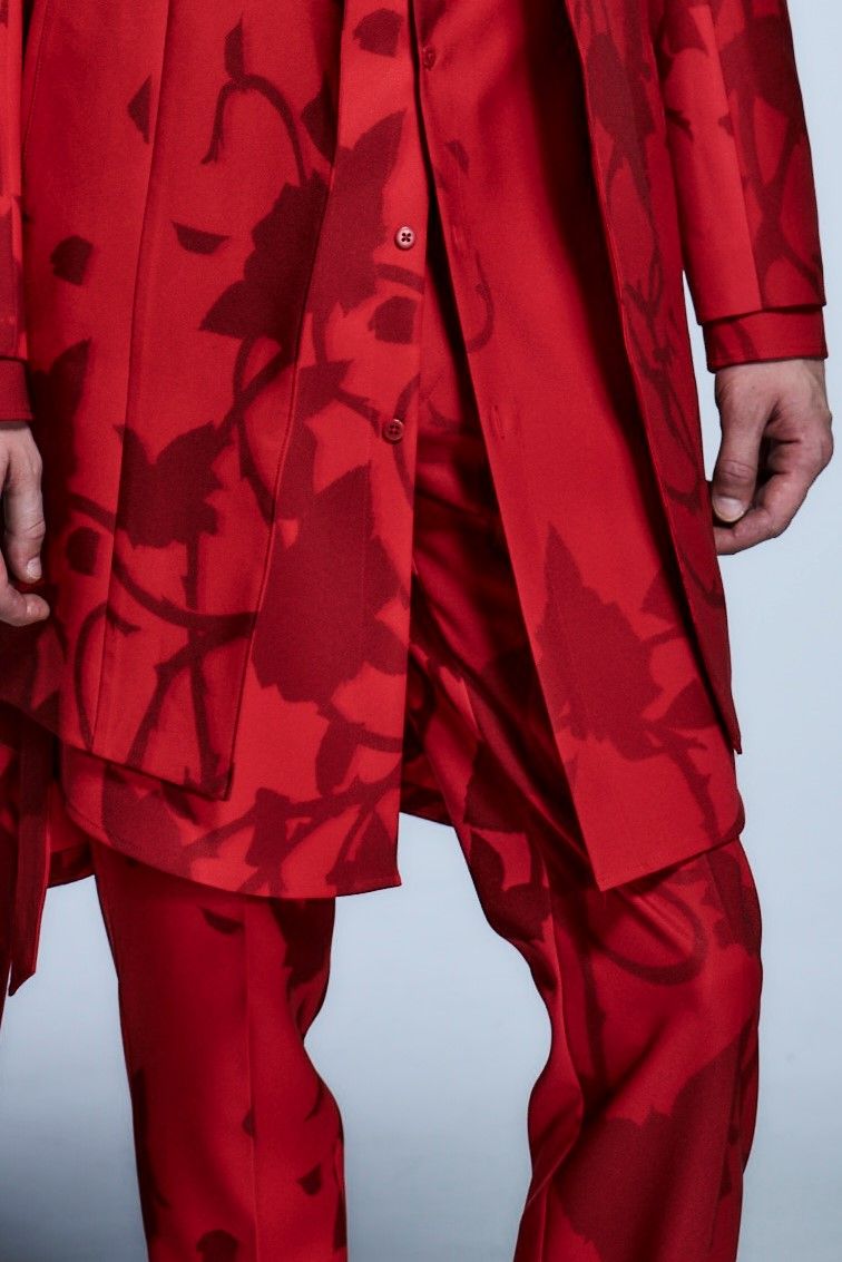 《予約品》 Slacks InkJetROSE / Red&Red 【kiryuyrik】 2月入荷予定