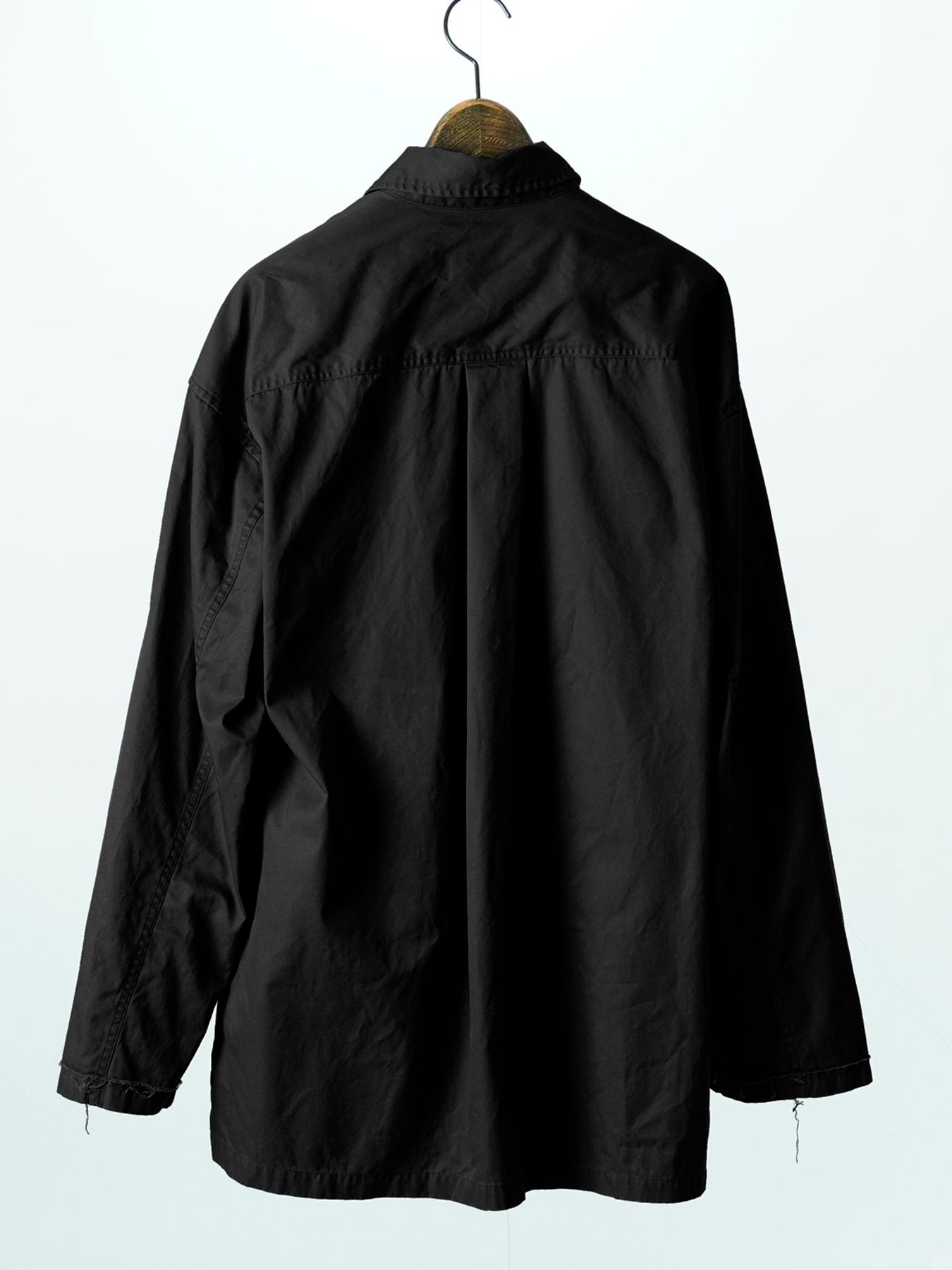 【予約品 11月9日(月) 締切】MILITARYSHIRT Armytwill / アーミーツイルミリタリーシャツ / ブラック