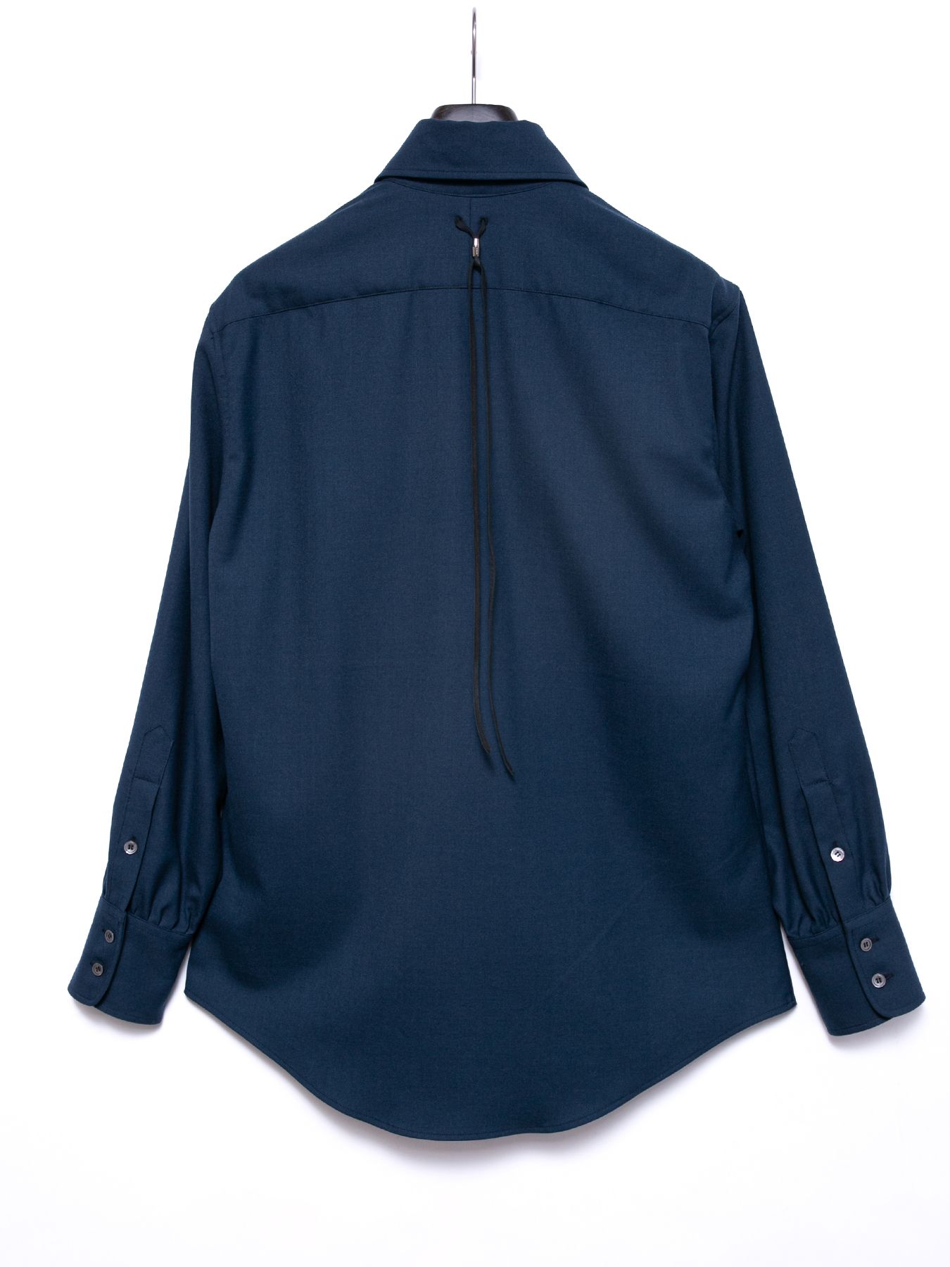 【予約品 4月6日(月) 締切】Washable Wool Rayon Polyester Twill Dress Shirts / ウォッシャブル ウールレーヨンポリ ツイル ドレスシャツ / ブルーグリーン