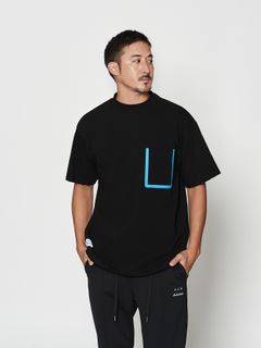 【予約品 10月9日(木) 締切】muta Mock Neck Pocket Tee / Tシャツ / ホワイト【Acanthus × muta MARINE】