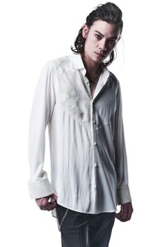 《予約品》 Shirts シャツ CrazyPattern / White 【kiryuyrik】 10月入荷予定