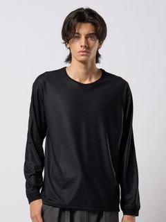 【予約品 9月23日(火) 締切】ex.comfy wool L/S / エクスコンフィーウール ロングスリーブ / ブラック