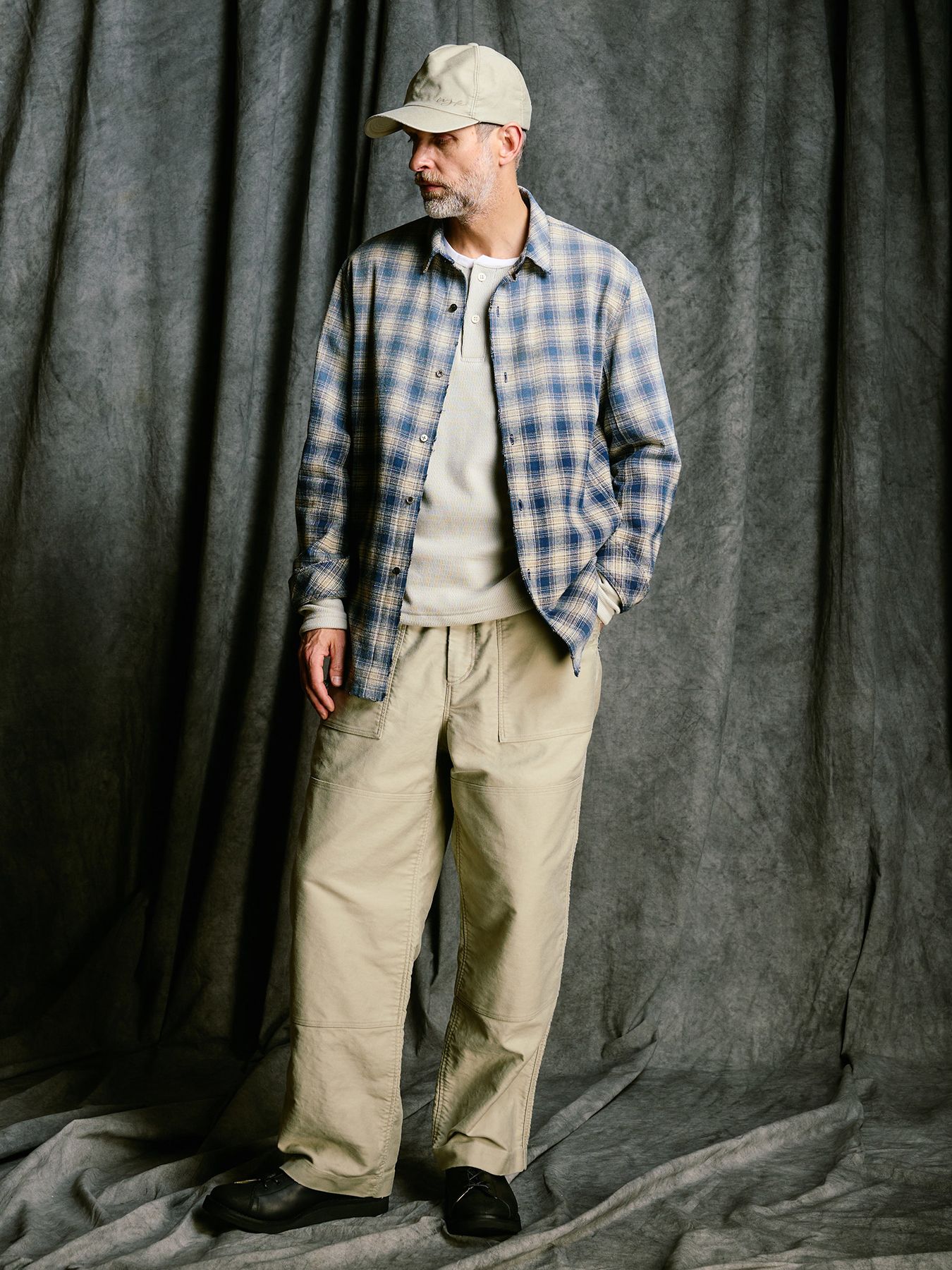 【予約品 4月19日(日) 18時締切】heavy moleskin B.B.cap / モールスキン ベースボールキャップ / ライトカーキ