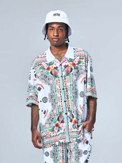 RESORT PAISLEY SHIRTS / リゾート ペイズリー シャツ / ホワイト【SY32 by SWEET YEARS GOLF】
