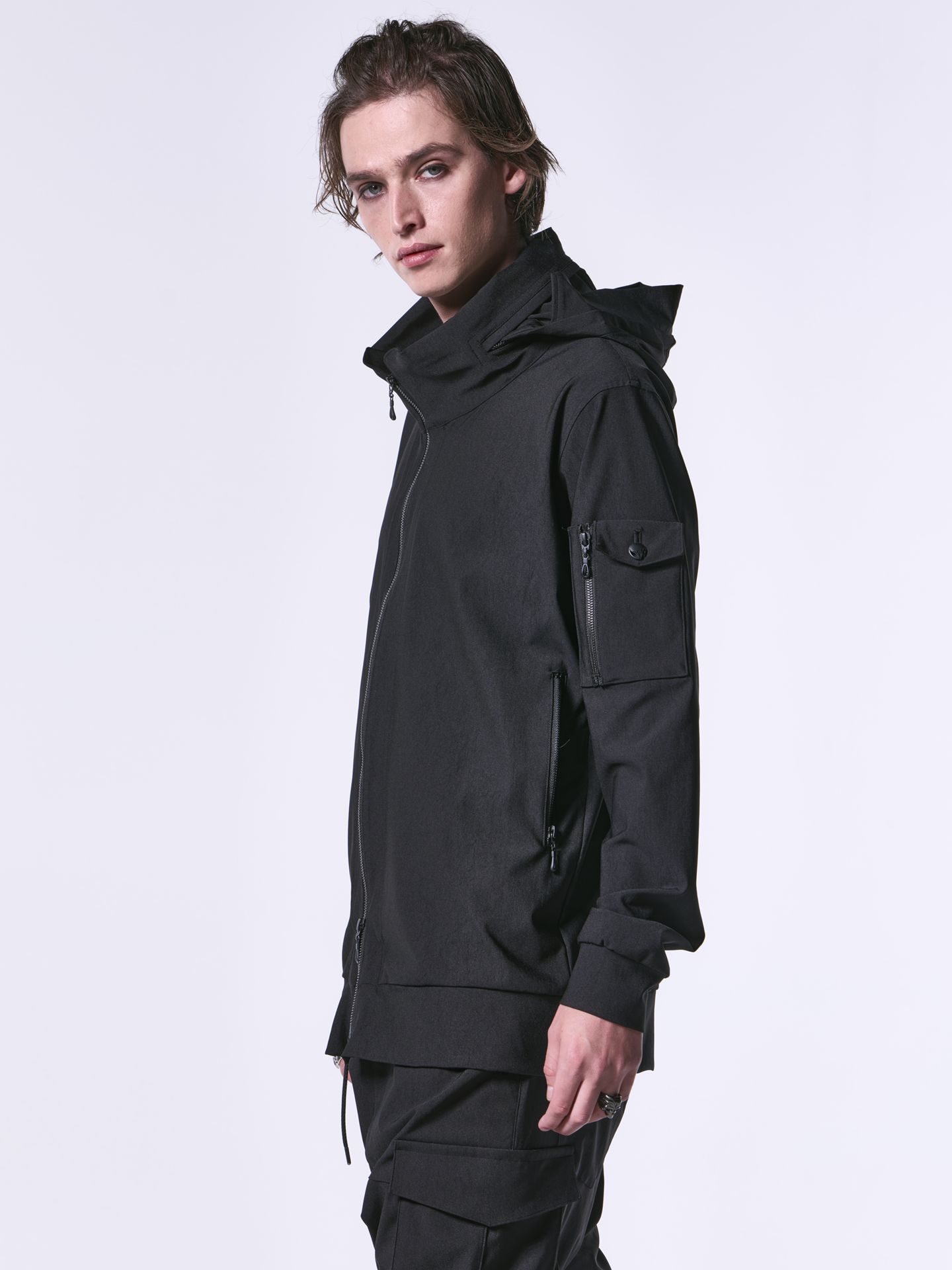 《予約品》 HighCollarM65-Jersey / ハイカラージャージ / ブラック