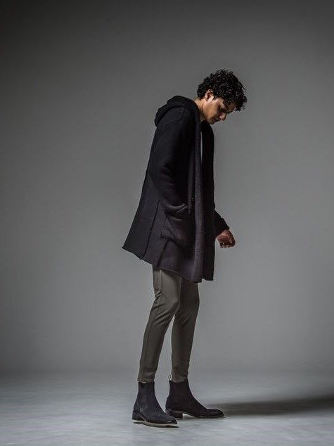 BOA Hoodie coat / ウールボアコート / ブラック 【RESOUND CLOTHING】 RC30-C-007
