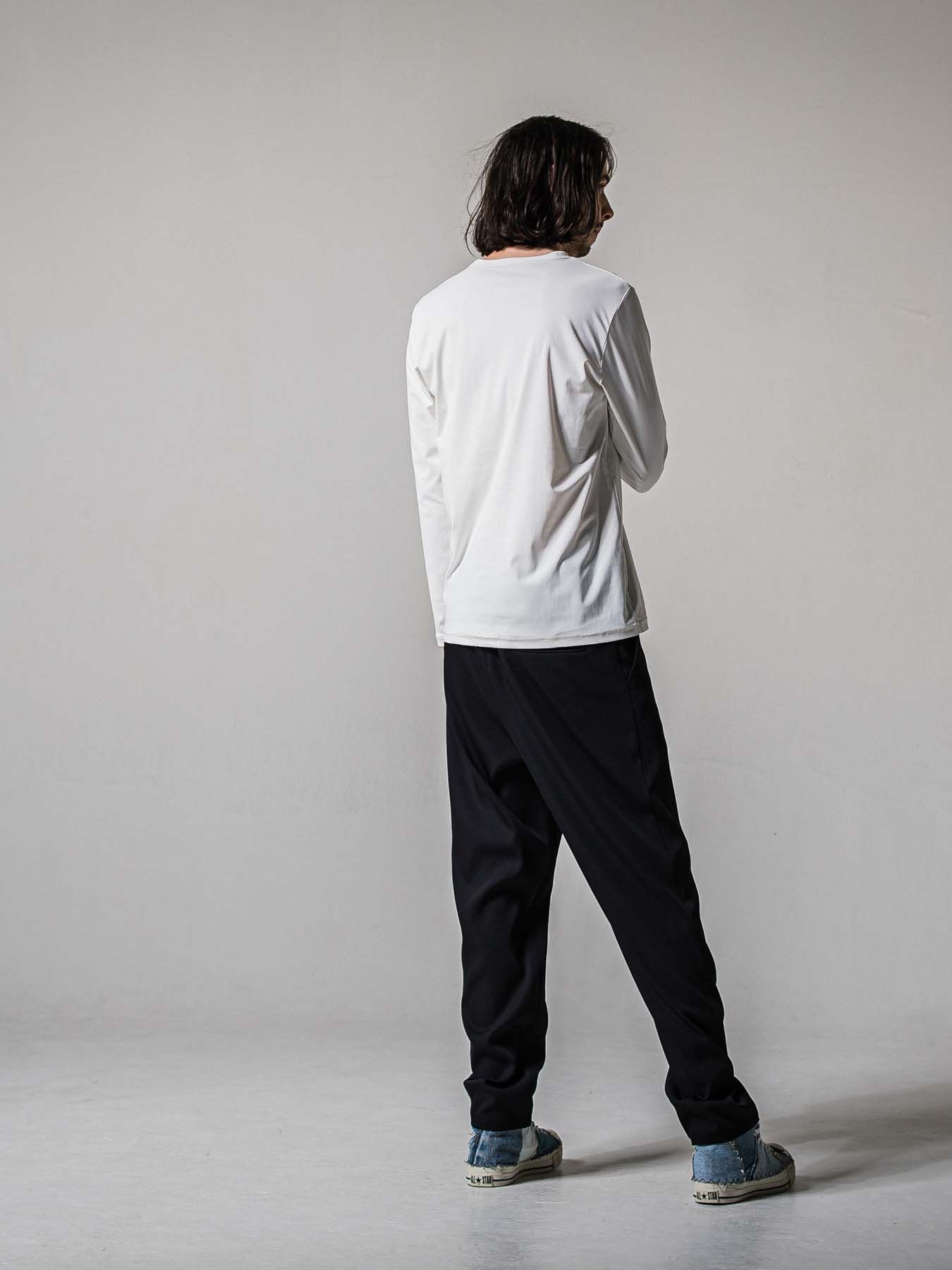 【予約品 11月16日(日) 締切】PAT WIDE EASY PANTS / ワイドイージースラックス / ブラック