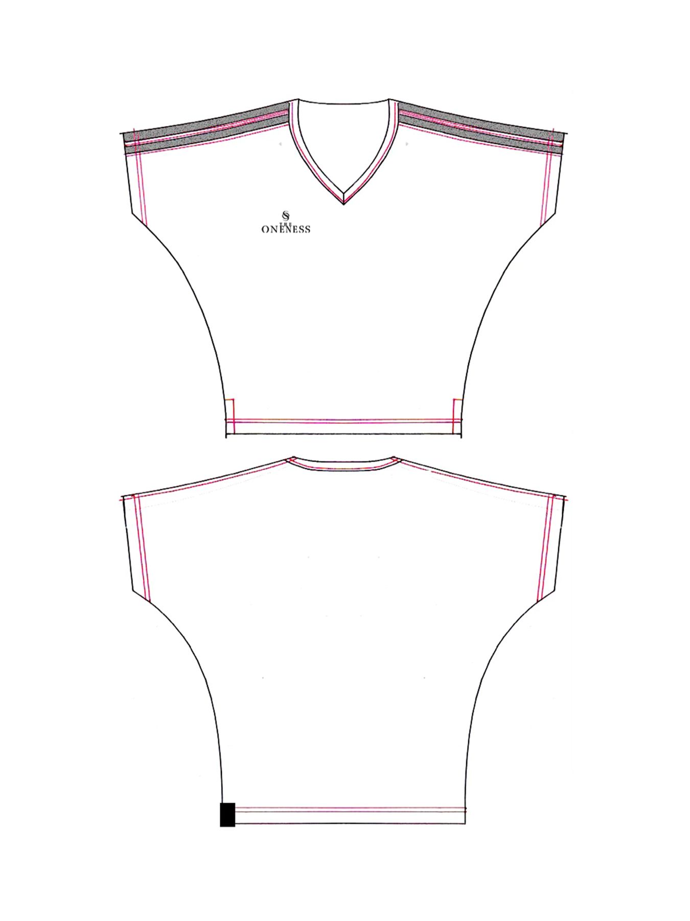 【予約品 5月18日(日) 締切】Line Dolman T-Shirt / ラインドルマンTシャツ / ホワイト