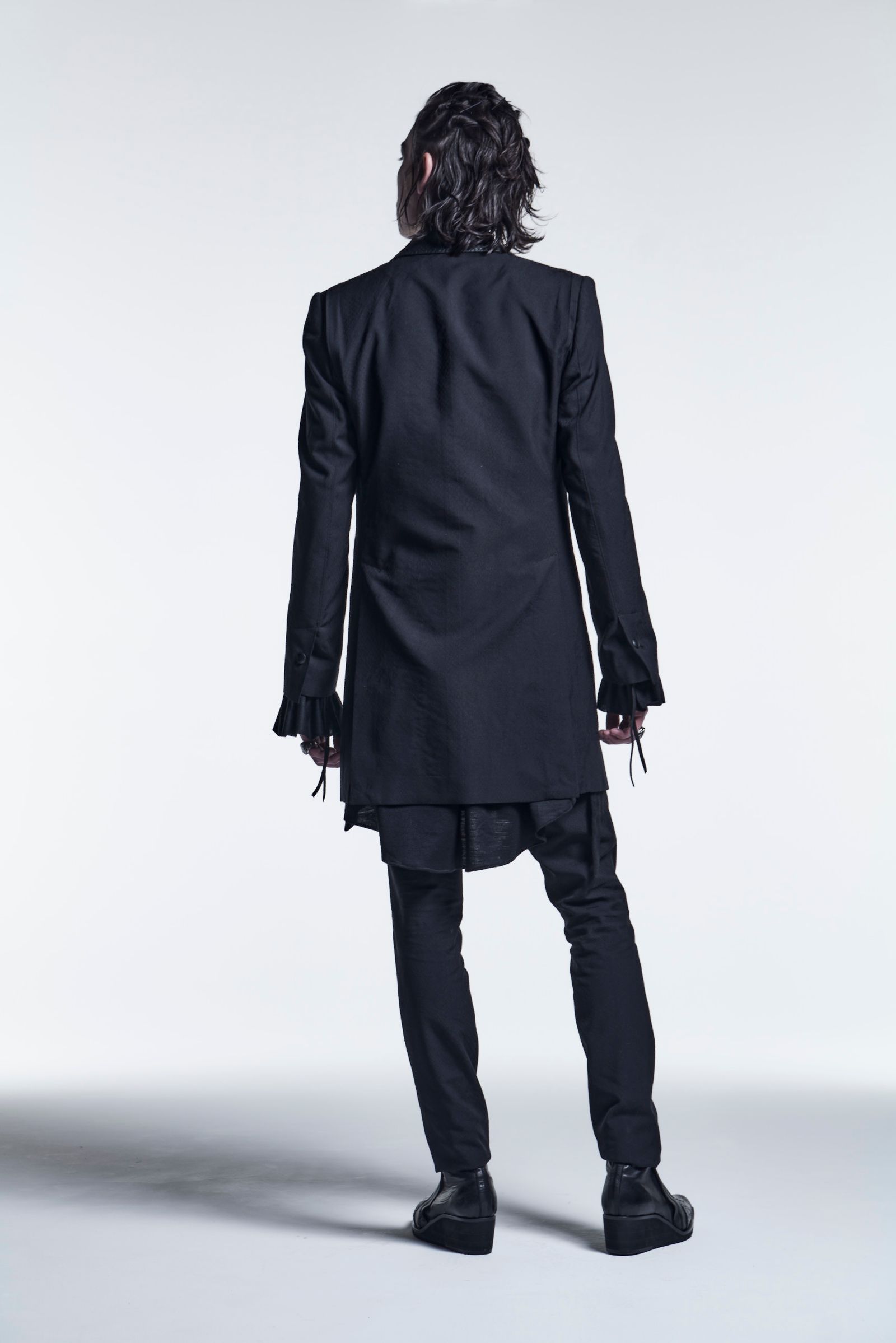 《予約品》 FrillShirts WoolJersey / Black 【kiryuyrik】 6月入荷予定