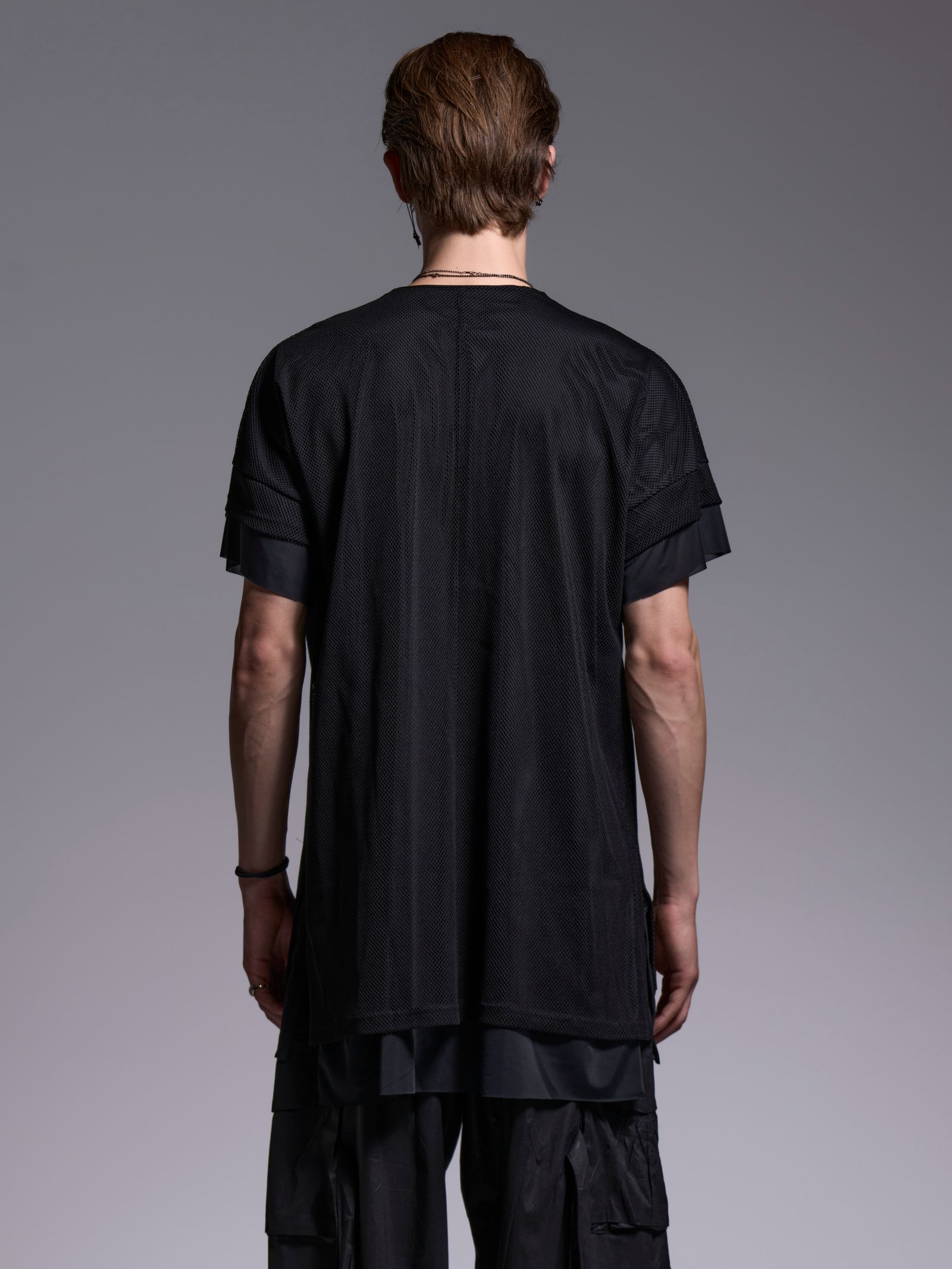 【予約品 1月4日(日) 締切】Crew Neck Layered-T / クルーネック レイヤードTシャツ / ブラック