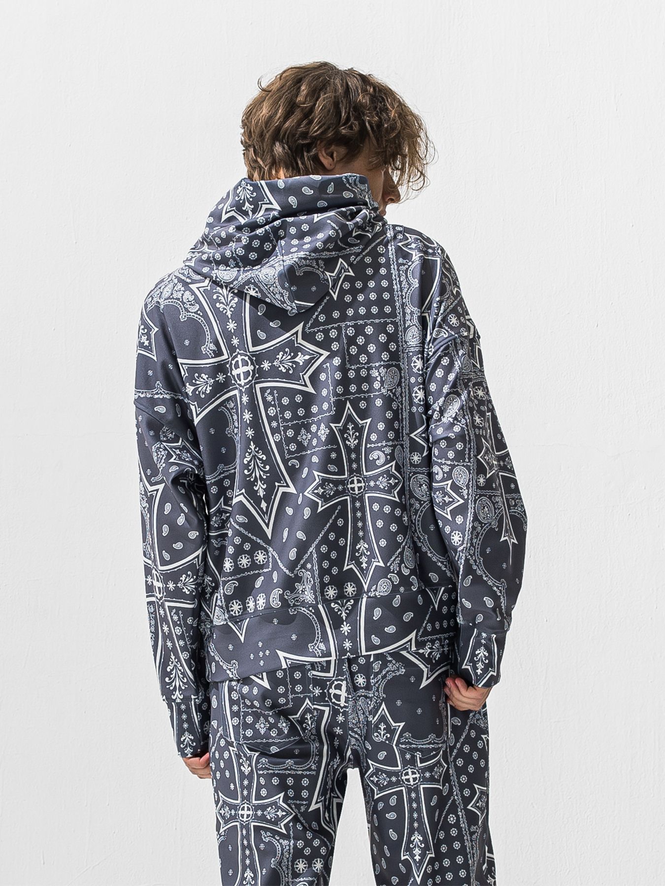 【予約品 9月6日(日) 締切】OVER HOODIE / トリコット オーバーパーカー / クロスグレー