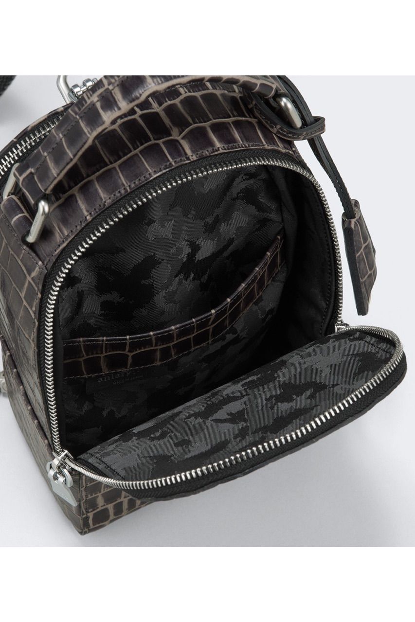 2WAYボディバッグ Tint Embossing Leather / Bordeaux 【aniary】