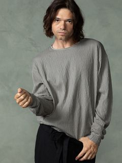 【予約品 7月5日(日) 締切】GRAIN TEE / グレイン ロングスリーブTシャツ / グレー