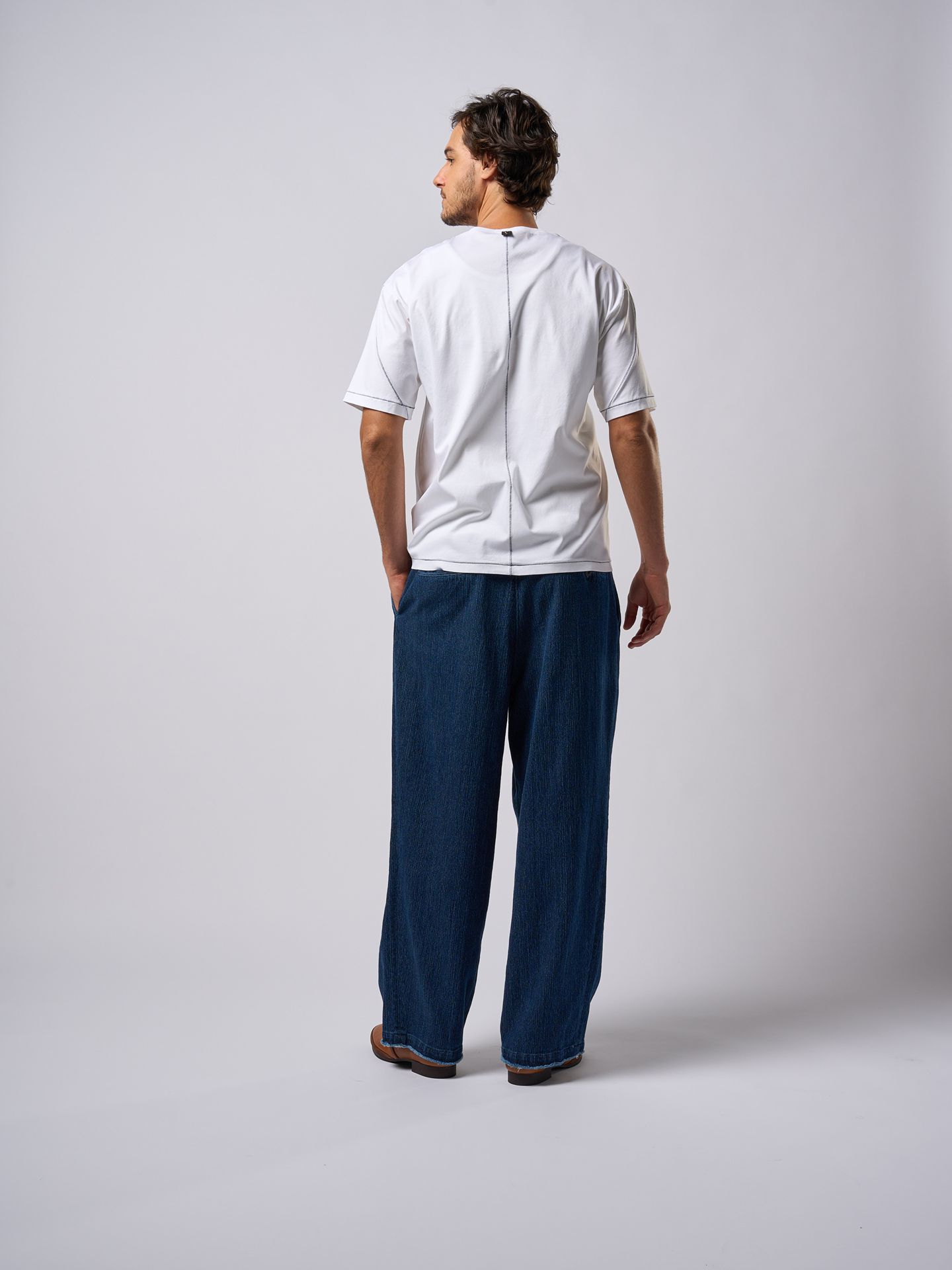 【予約品9月16日 10時締め】 2-tuck wide trousers / ワイドトラウザーズ / used