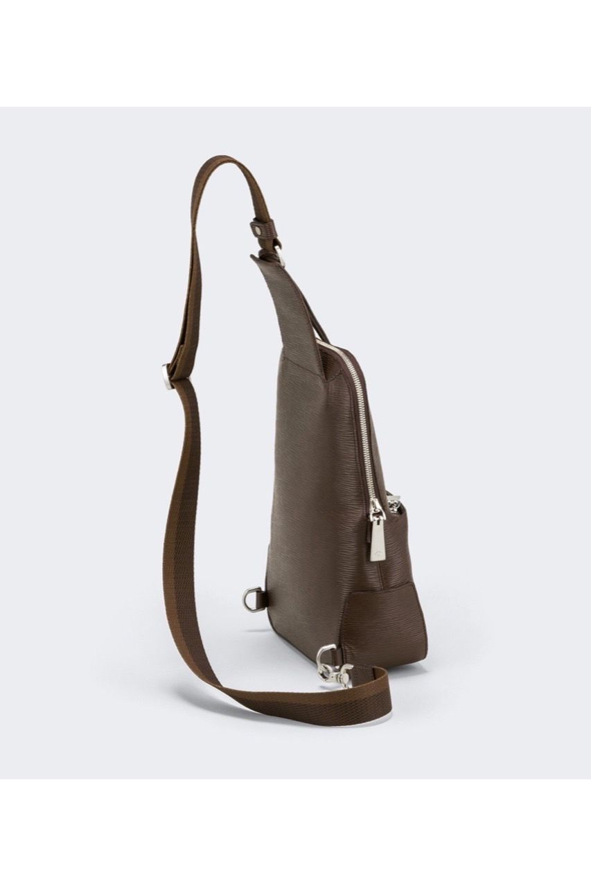 ボディバッグ Wave Leather / Brown 【aniary】