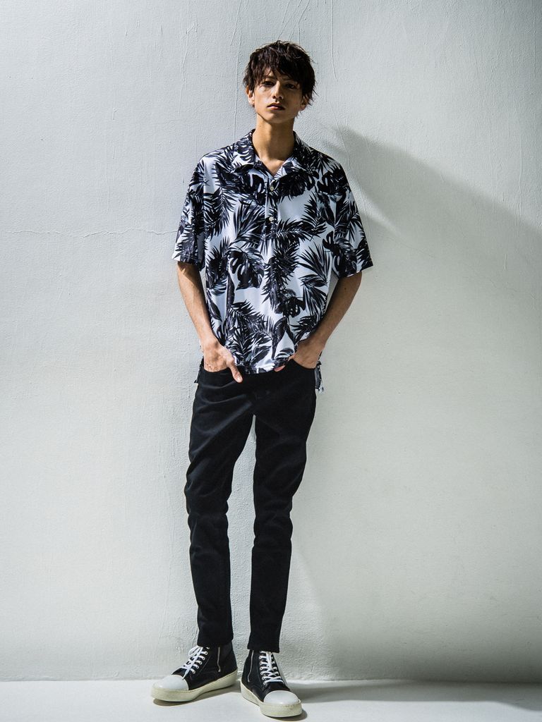 Leaf RUSH OVER POLO ポロシャツ / WHITE