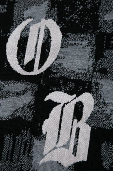 MOSAIC PATTERNED KNIT CARDIGAN/ ブラック 【BOY LONDON】