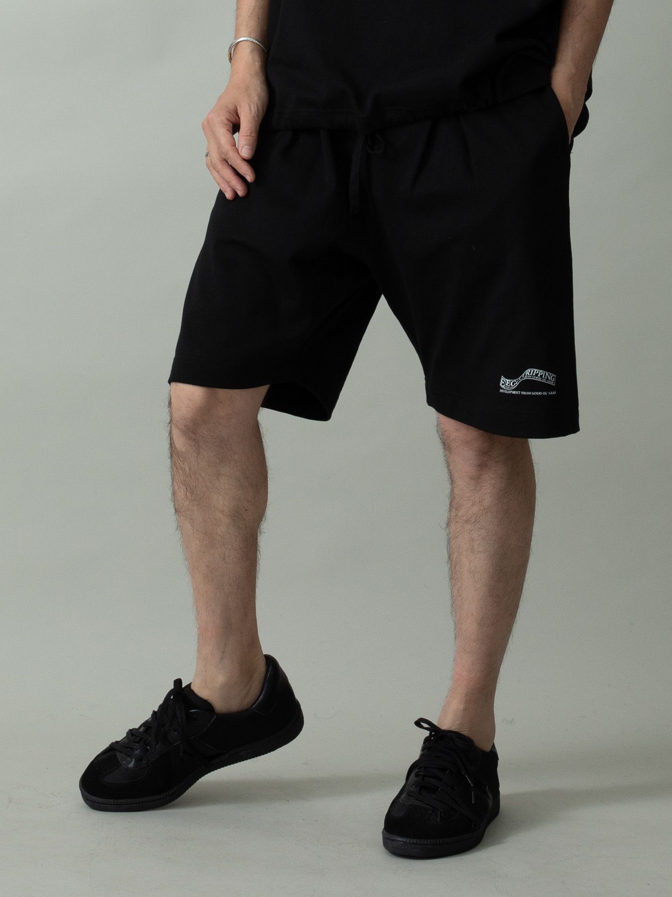 【予約品 2月1日(日) 締切】HEAVYJERSEY SHORTS wavy / イージーショーツ / ブラック