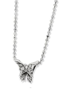 《予約品》 ButterflyNeckless ネックレス 黒メッキSilver925+Onyx 【kiryuyrik】 12月入荷予定