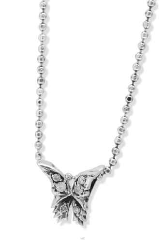 《予約品》 ButterflyNeckless ネックレス 黒メッキSilver925+Onyx 【kiryuyrik】 12月入荷予定