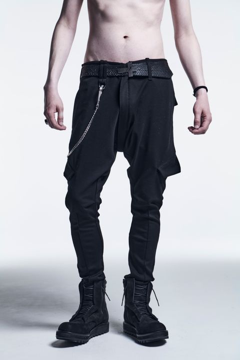 《予約品》 SaruelCargoPants Ponch / Black 【kiryuyrik】 7月入荷予定