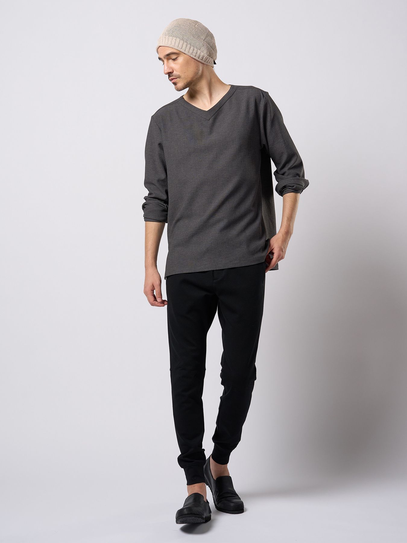 【予約品 9月23日(火) 締切】basic rib sweat pants / ベーシック リブスウェットパンツ / ブラック