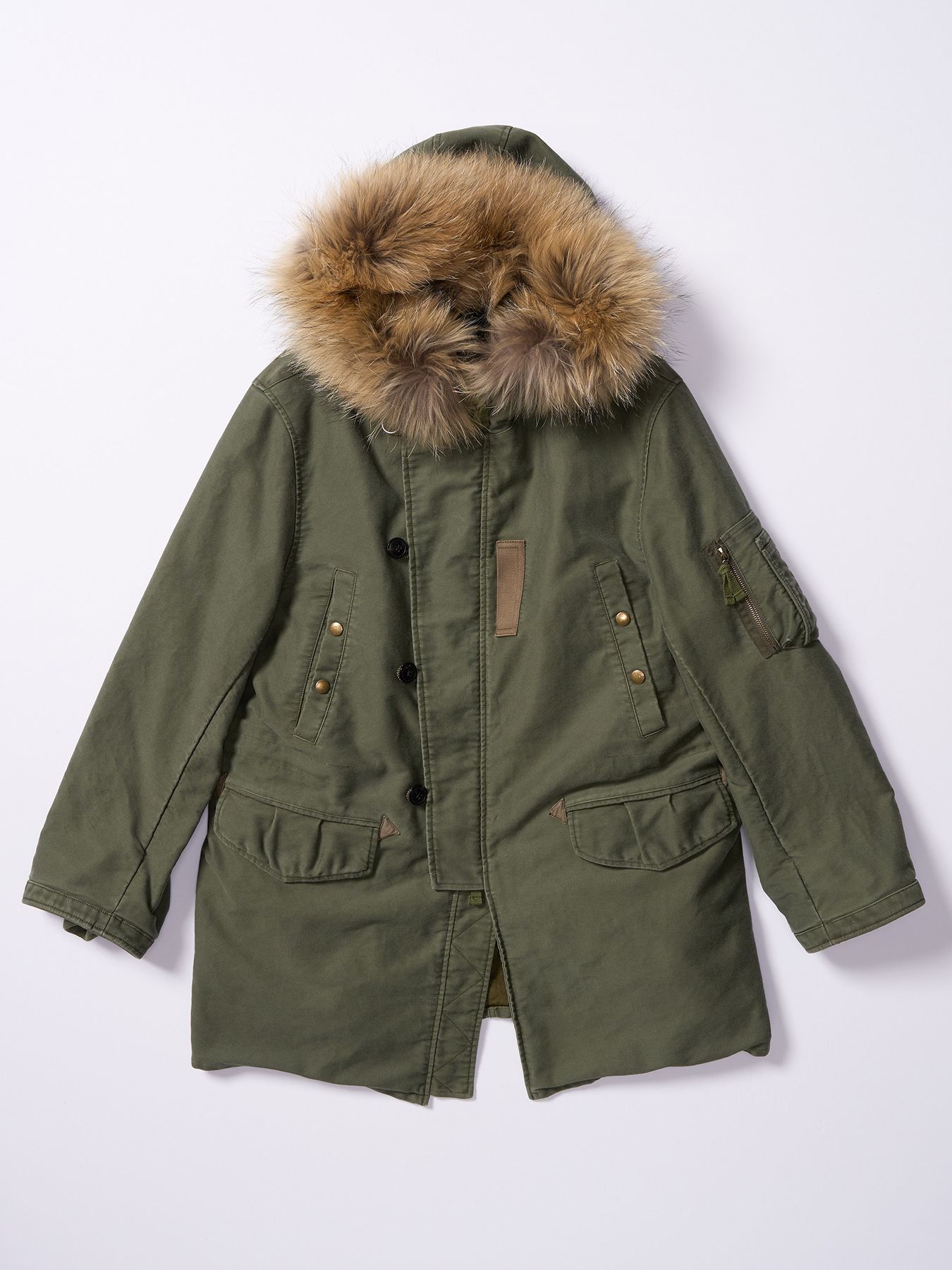 【予約品 4月19日(日) 18時締切】heavy moleskin N-3B/ ヘビーモールスキン N3B / オリーブカーキ