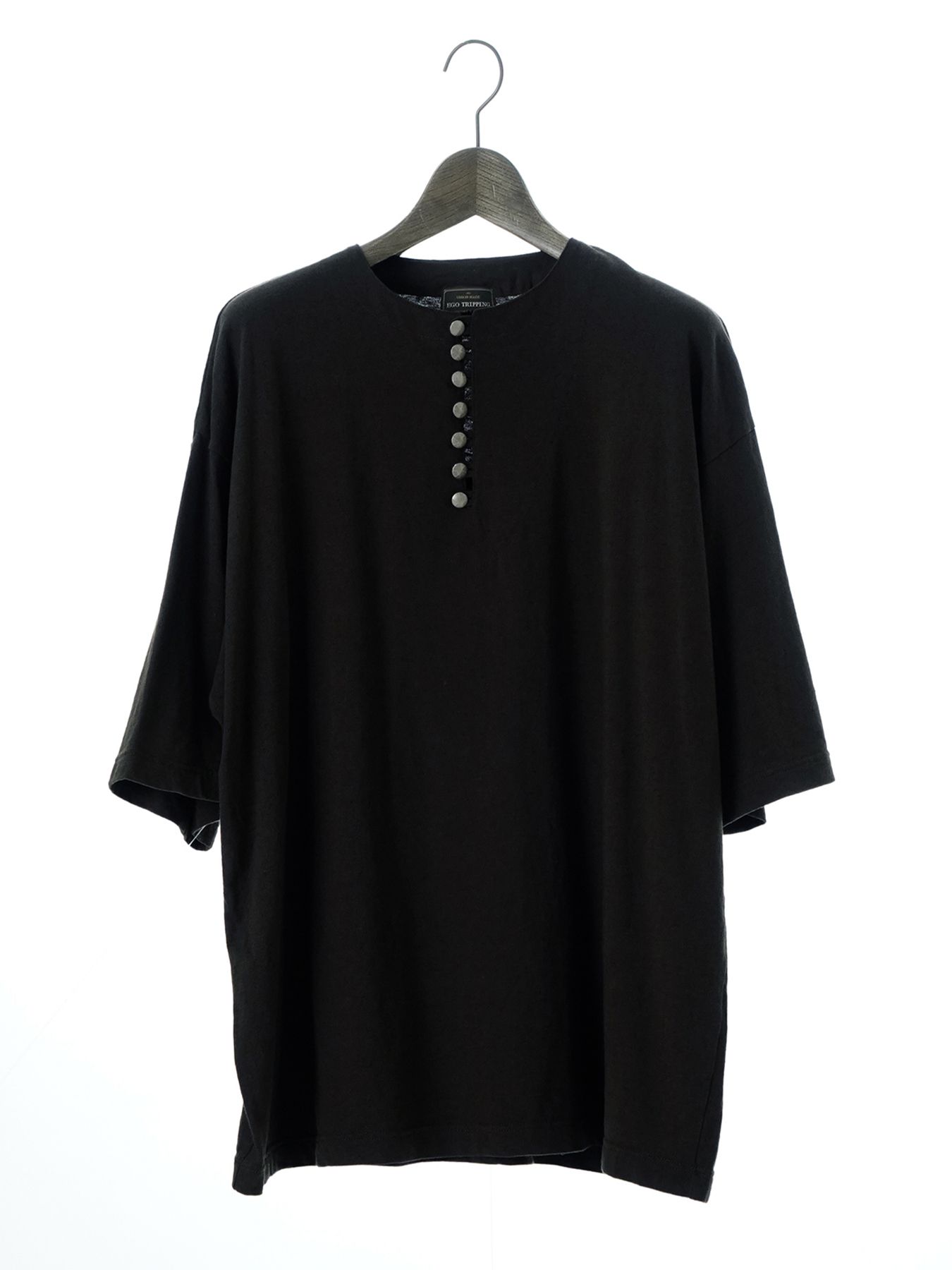 【予約品 11月23日(日) 締切】EUROHENRY / コットンリネン ヘンリーネック / BLACK