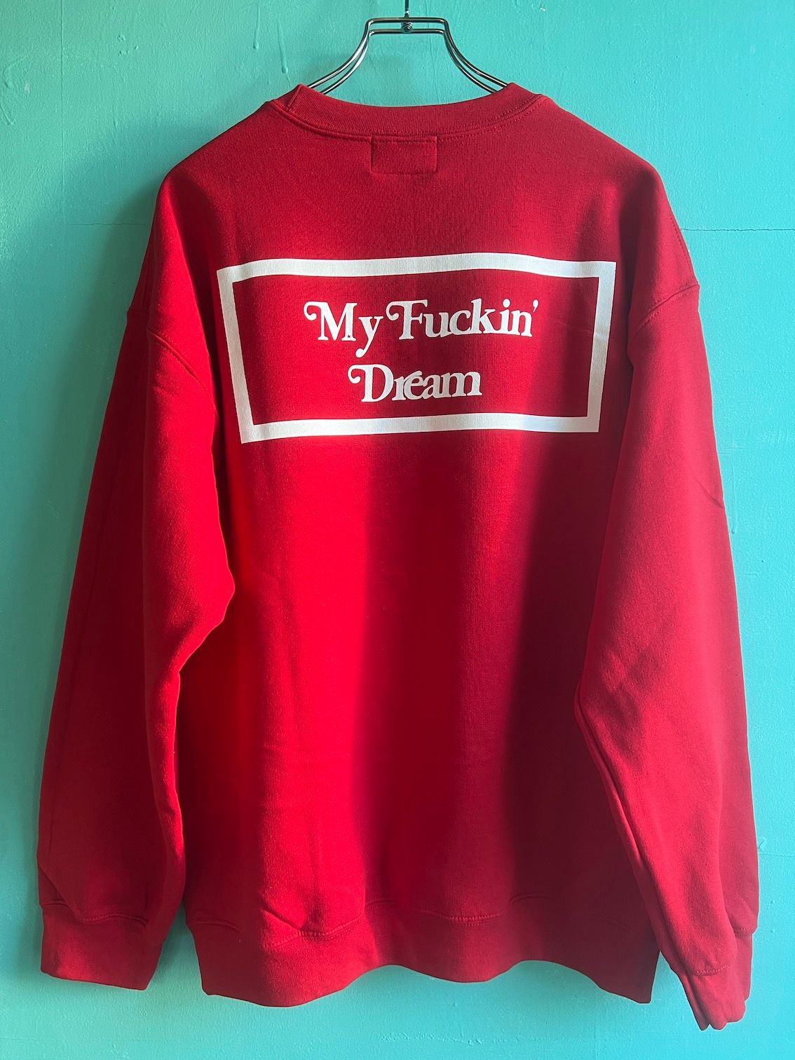 《予約》 M sweat シャツ (square) / レッド  【M】 3月頃~入荷予定