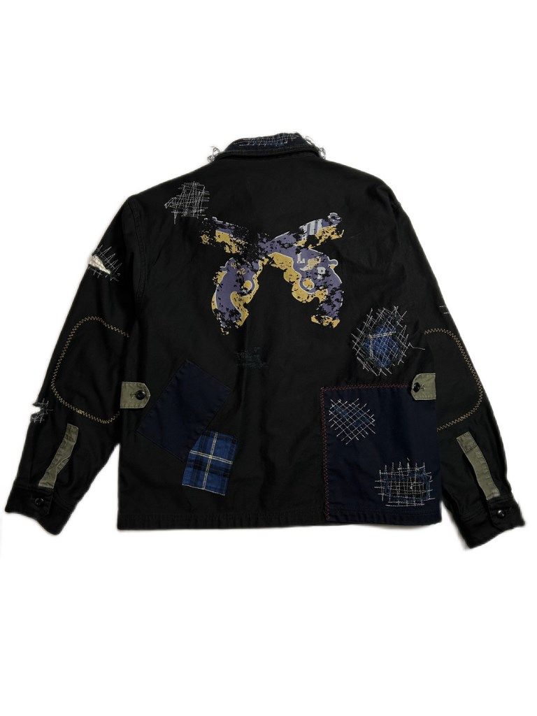 《予約品8月31日 23時55分締め》 DAMAGE COVERALL / カバーオール / ブラック 【roarguns 】 2024年2月入荷予定