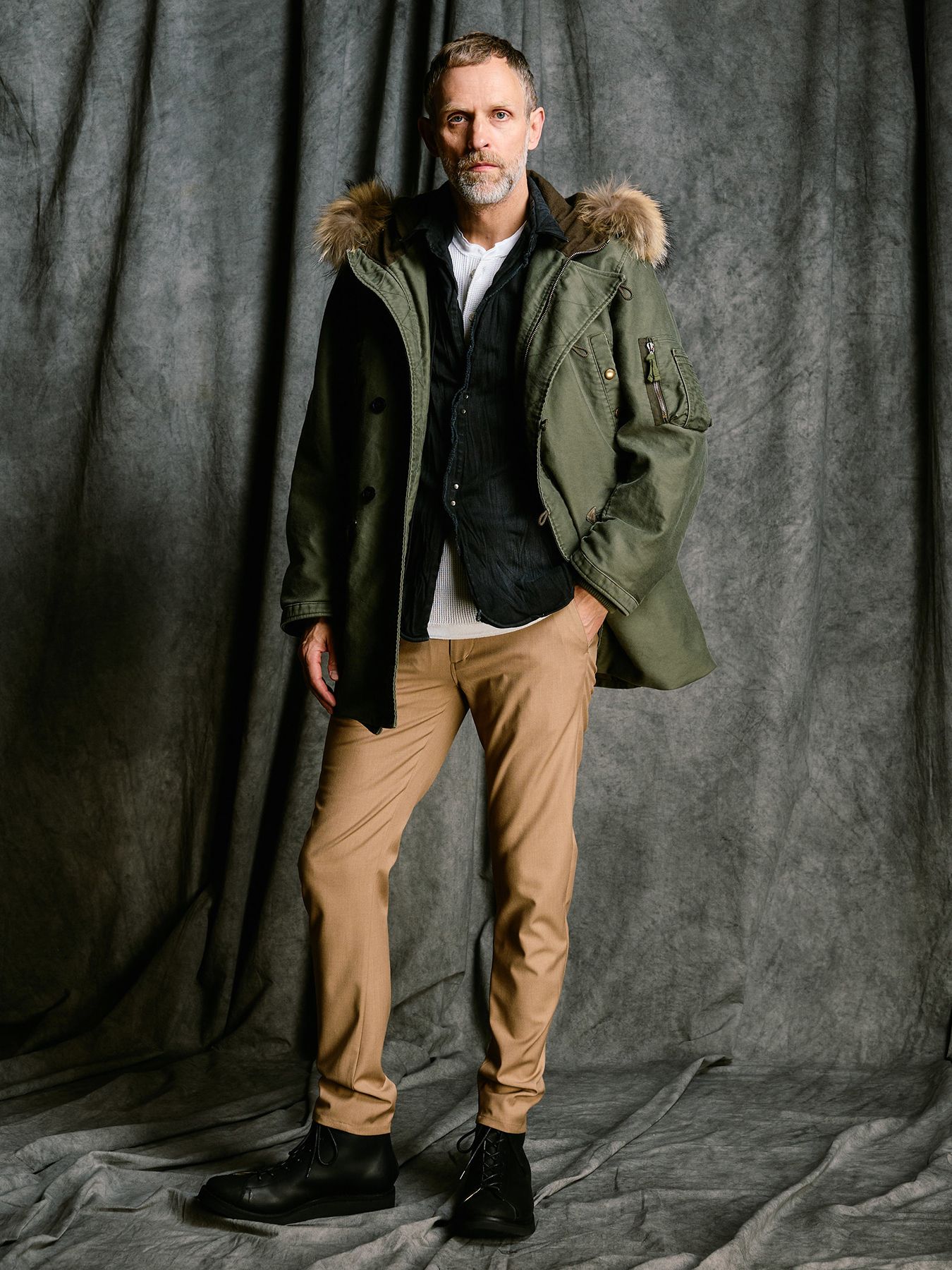 【予約品 4月19日(日) 18時締切】3D banana slim pants / 3Dバナナ スリムパンツ / ベージュ