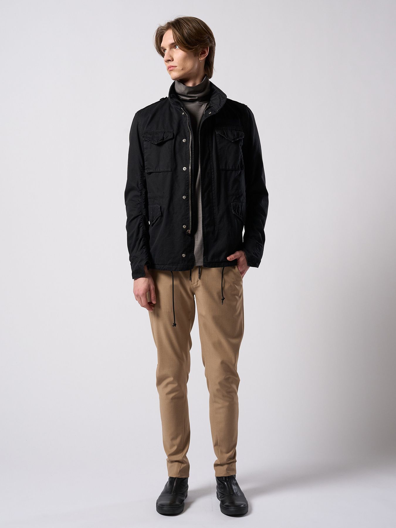 【予約品 4月19日(日) 18時締切】3D banana slim pants / 3Dバナナ スリムパンツ / ベージュ