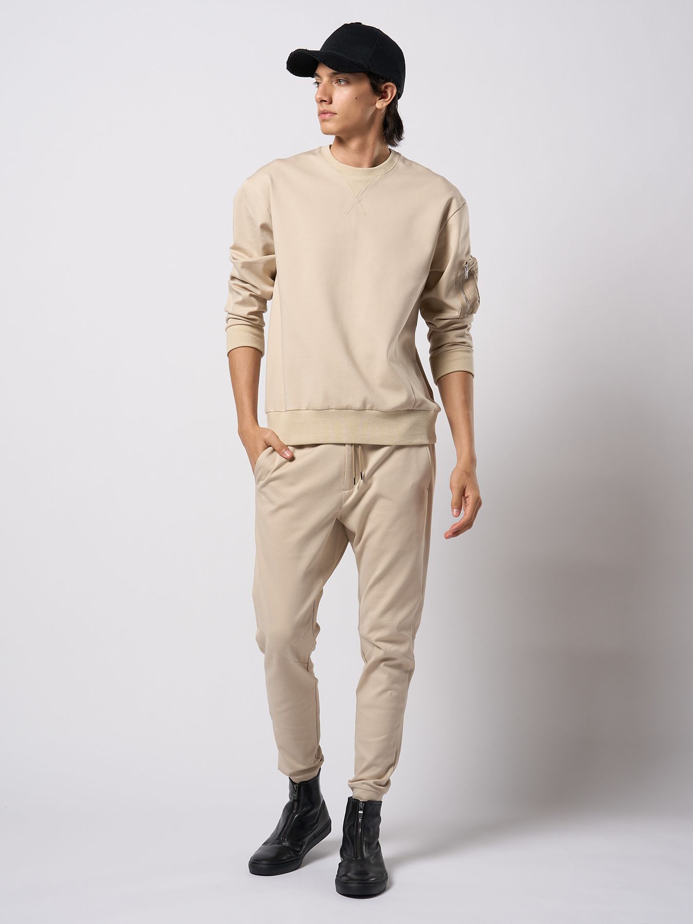 【予約品 9月23日(火) 締切】front zip bootie / フロントジップ ブーティー / ブラック