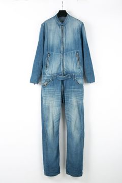 予約品5.3oz オーガニック コットン デニム BULLET シングルライダース カバーオール / INDIGO 【STRUM】 10月入荷予定