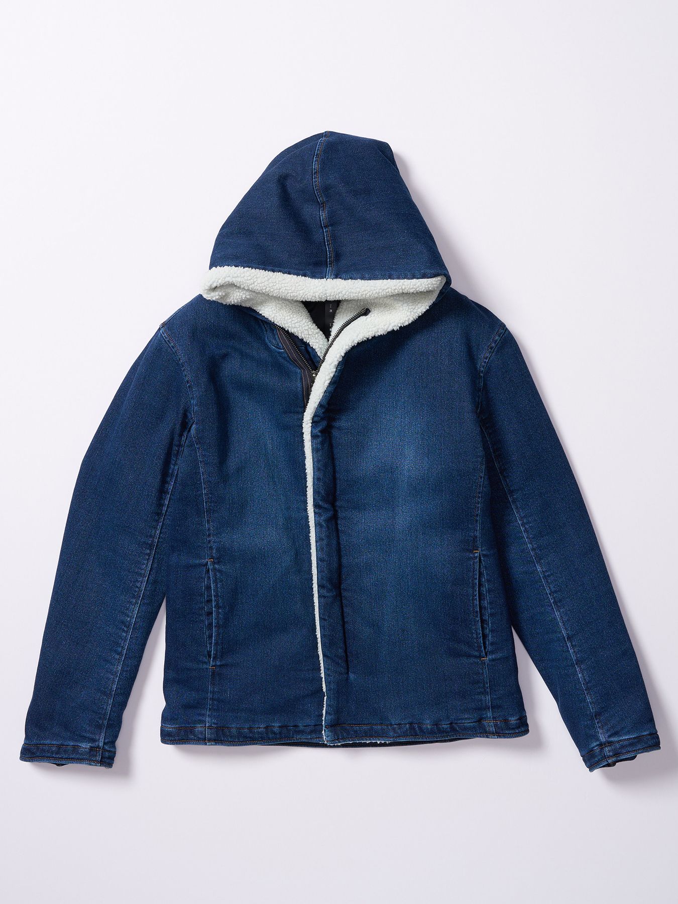 【予約品 4月19日(日) 18時締切】denim jersey hooded riders / デニムジャージー フーデッドライダース / インディゴユーズド