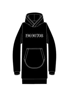 Hoodie / フーディー / ブラック《Personal Order NUMBER 商品》