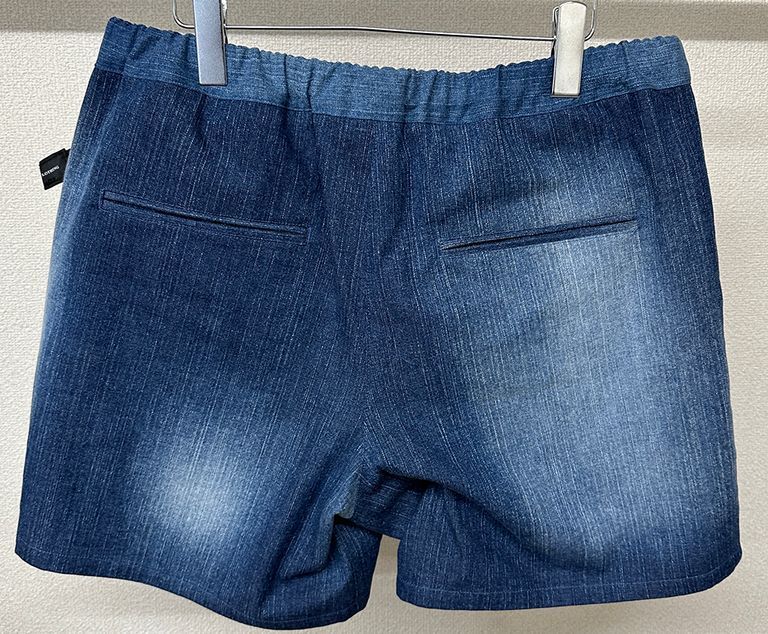 《予約品3月3日18：00締め》 PAT SHORTS / ベルト付きショーツ / デニム