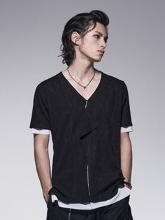 《予約品》 LayeredPetitFrillT-Shirt / ブラック・ホワイト 【kiryuyrik】 7月以降入荷予定