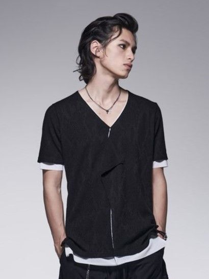 《予約品》 LayeredPetitFrillT-Shirt / ブラック・ホワイト 【kiryuyrik】 7月以降入荷予定